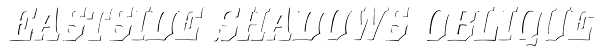 Eastside Shadows Oblique Font