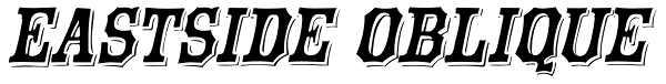 Eastside Oblique Font