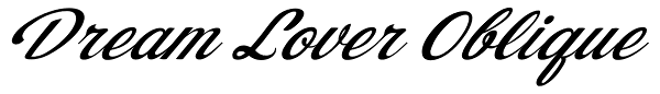 Dream Lover Oblique Font