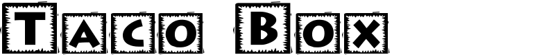 Taco Box Font
