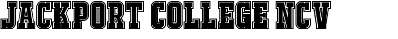 JACKPORT COLLEGE NCV Font