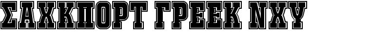 JACKPORT GREEK NCV Font