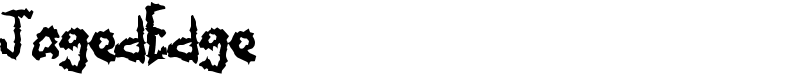 JagedEdge Font
