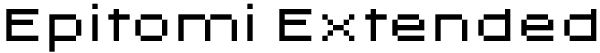 Epitomi Extended Font