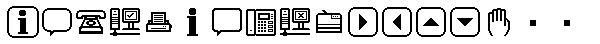Web Icon Eight Pos Font