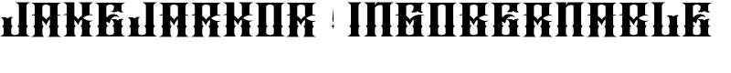 JAKEJARKOR - INGOBERNABLE Font