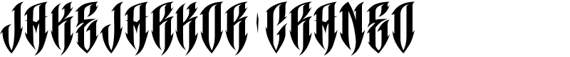 JAKEJARKOR - CRANEO Font