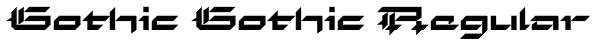 Gothic Gothic Regular Font