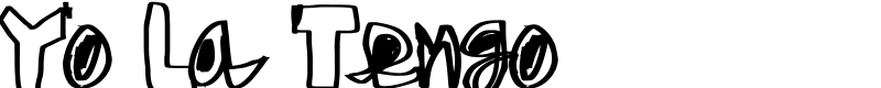 Yo La Tengo Font