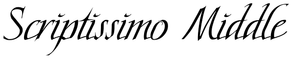 Scriptissimo Middle Font