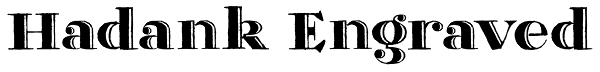 Hadank Engraved Font