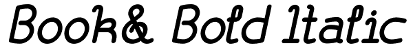 Book& Bold Italic Font
