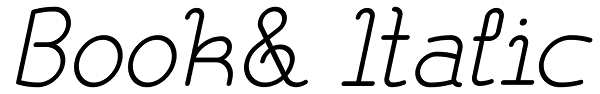 Book& Italic Font