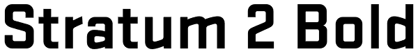Stratum 2 Bold Font