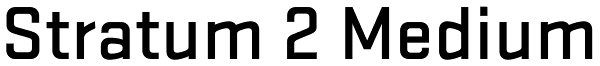 Stratum 2 Medium Font