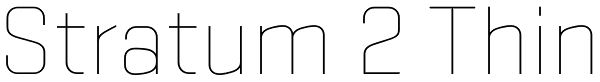 Stratum 2 Thin Font