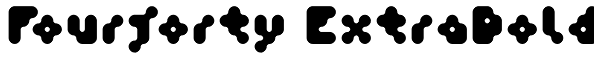 Fourforty ExtraBold Font