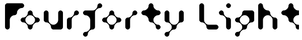 Fourforty Light Font