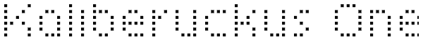 Kaliberuckus One Font