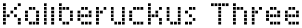 Kaliberuckus Three Font