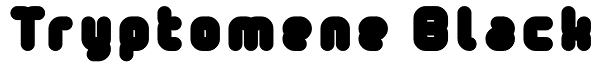 Tryptomene Black Font