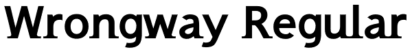 Wrongway Regular Font