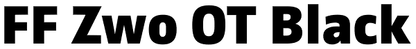FF Zwo OT Black Font