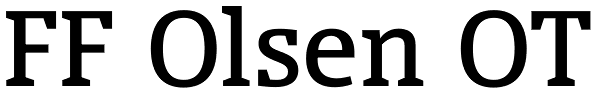 FF Olsen OT Font