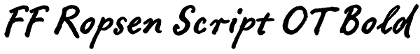 FF Ropsen Script OT Bold Font