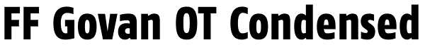 FF Govan OT Condensed Font