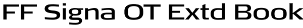 FF Signa OT Extd Book Font