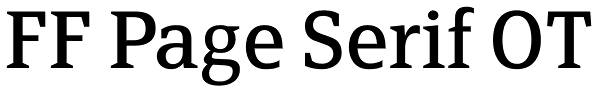 FF Page Serif OT Font