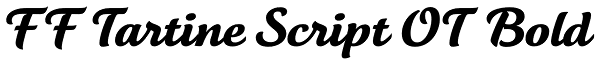 FF Tartine Script OT Bold Font