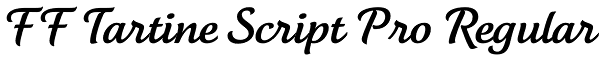 FF Tartine Script Pro Regular Font