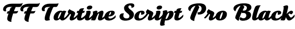 FF Tartine Script Pro Black Font