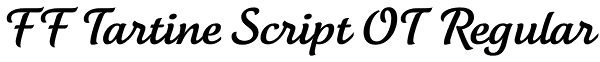 FF Tartine Script OT Regular Font