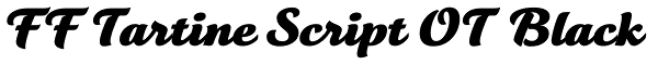FF Tartine Script OT Black Font