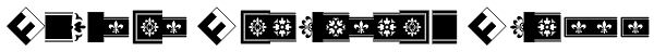 Tibere Ornaments Banded Font