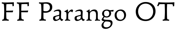 FF Parango OT Font