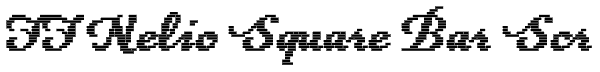 FF Nelio Square Bar Scr Font