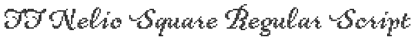 FF Nelio Square Regular Script Font