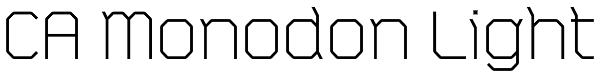 CA Monodon Light Font