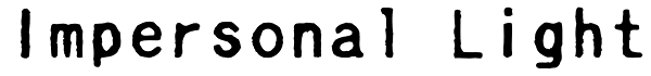Impersonal Light Font