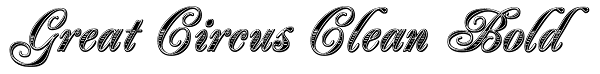 Great Circus Clean Bold Font