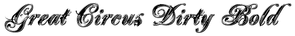 Great Circus Dirty Bold Font