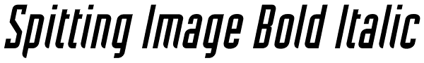 Spitting Image Bold Italic Font