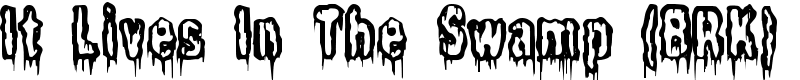 It Lives In The Swamp (BRK) Font