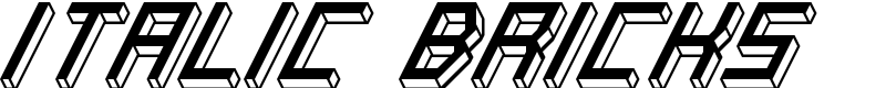 Italic Bricks Font