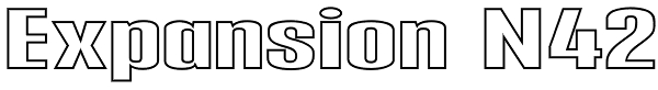 Expansion N42 Font
