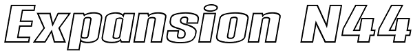 Expansion N44 Font